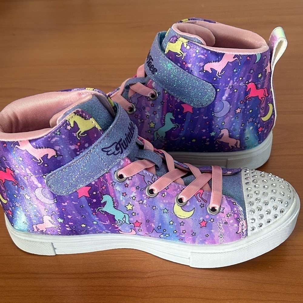 Skechers Kids' Purple Unicorn Sneakers - Picture 3 of 16